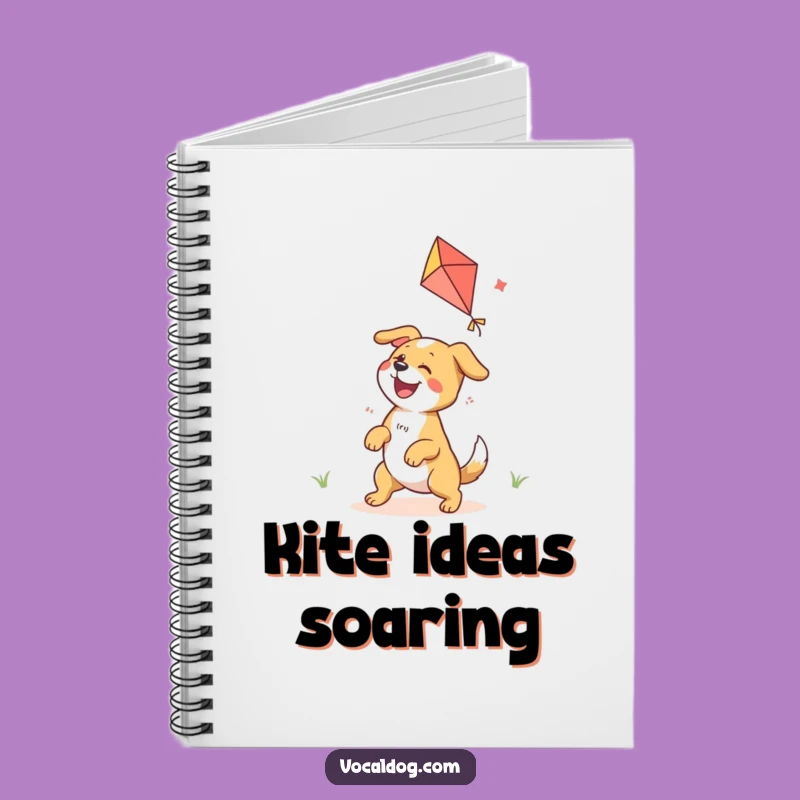 Funny Dog Kite Notebook: Jot Down Your Adventures, Perfect Gift
