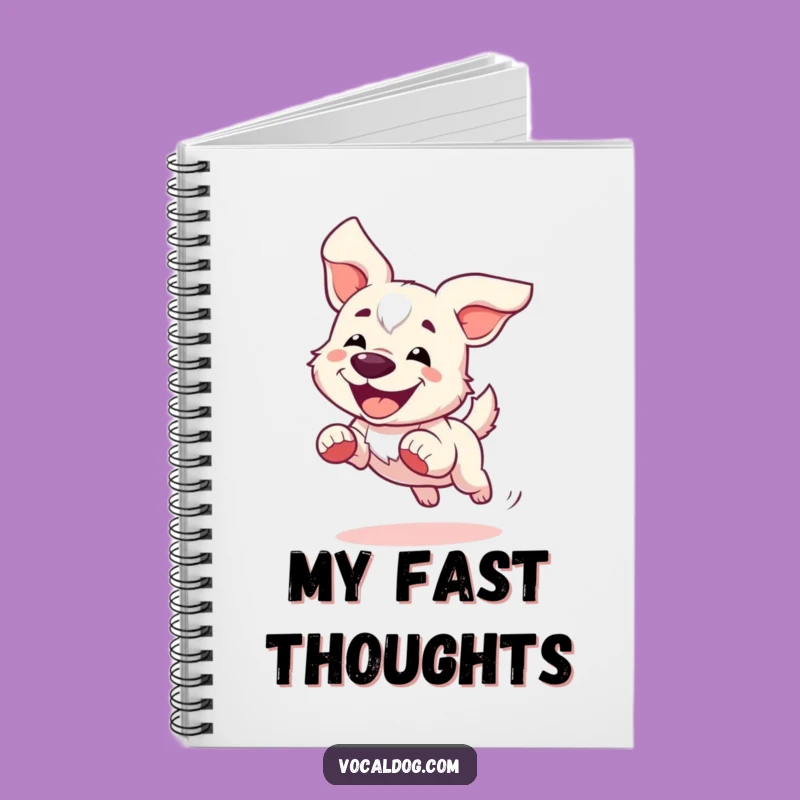 Funny Running Dog Notebook: Jot Down Ideas with this Windswept Pup Companion Gift