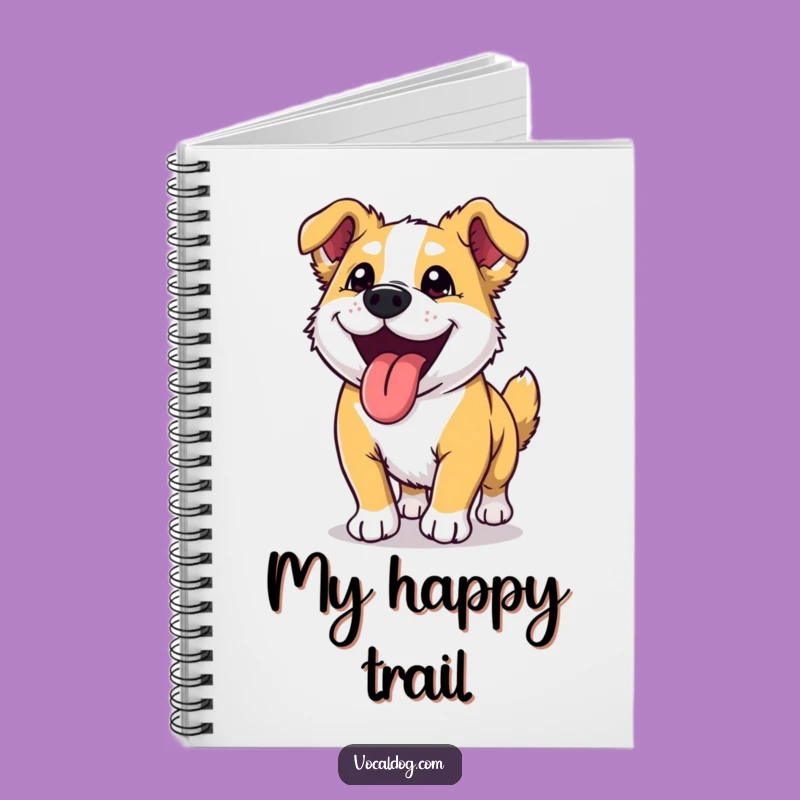 Funny Dog Run Notebook: Jot Down Thoughts with Ecstatic Pup Energy