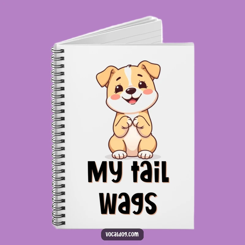 Funny Dog Thoughts Notebook: Sitting Paws Together, Jot Down Ideas Gift