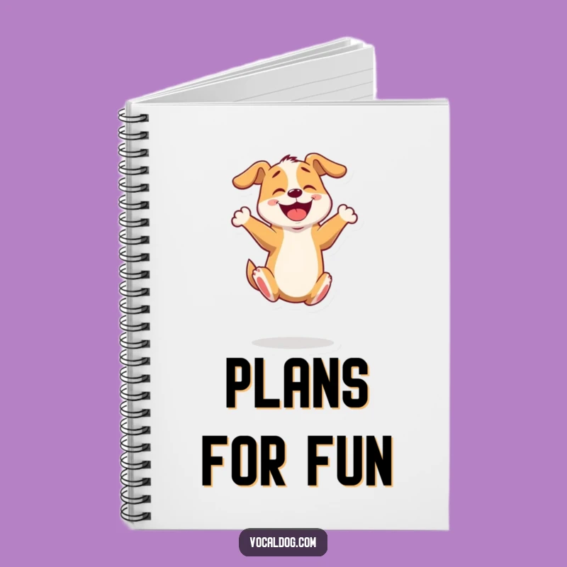 Funny Energetic Dog Notebook: Bouncing Pup Journal, Gift Idea