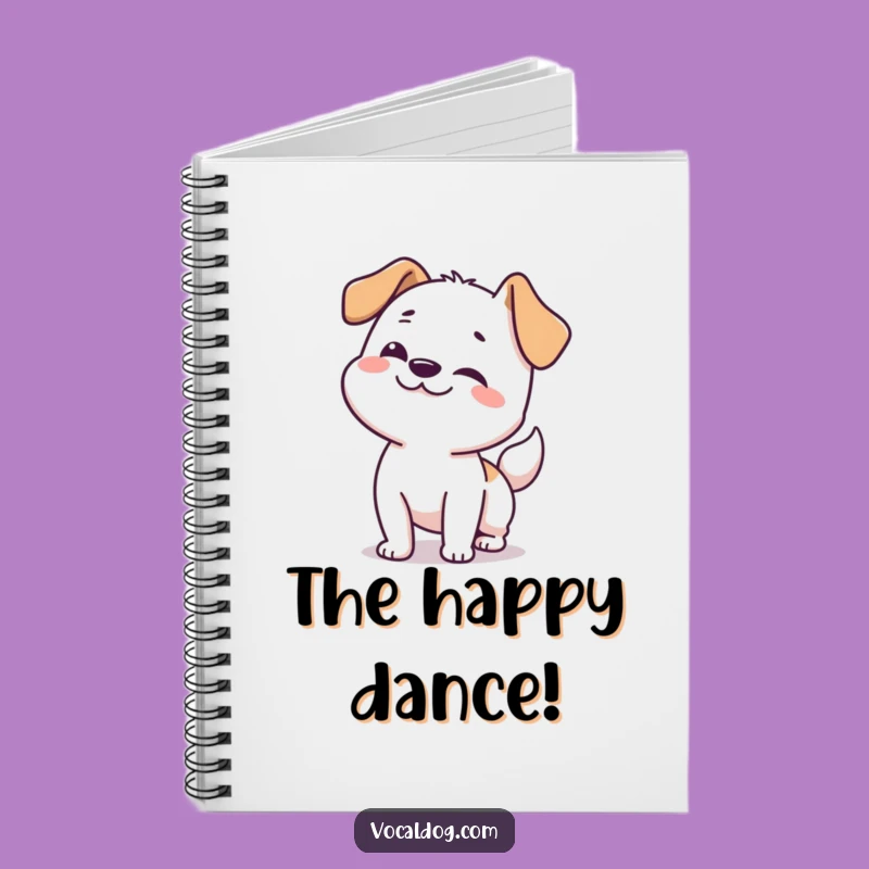 Funny Dog Happy Wiggle Notebook: Jot Down Energetic Ideas!