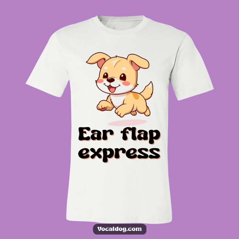 Funny Dog Ears Flapping T-Shirt: Feel the Freedom, Hilarious Gift Idea