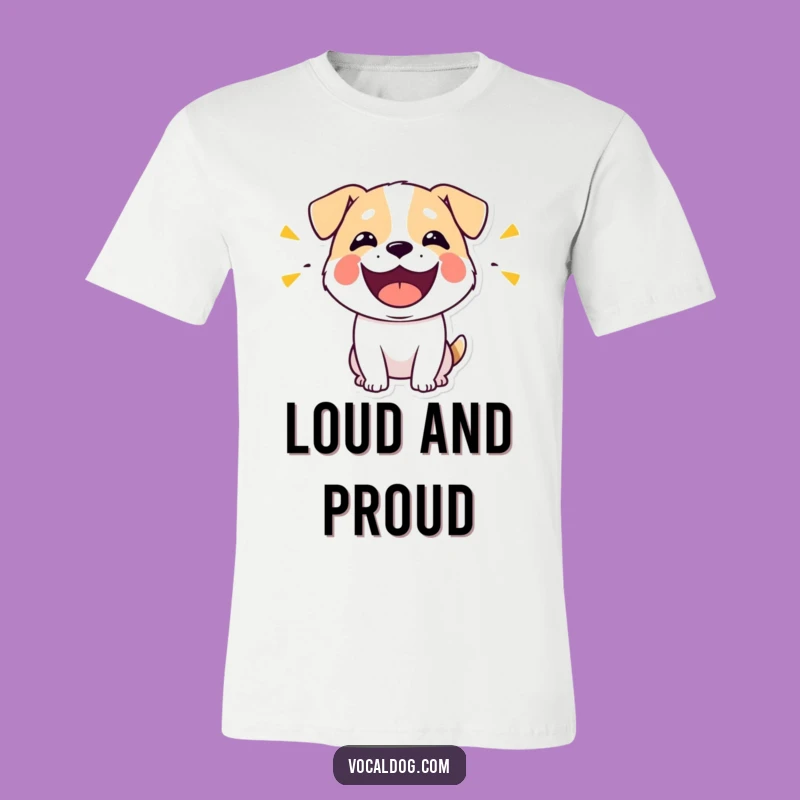 Funny Dog Happy Sounds Tee: Wear Your Joy, Perfect Humorous Gift for Any Occasion