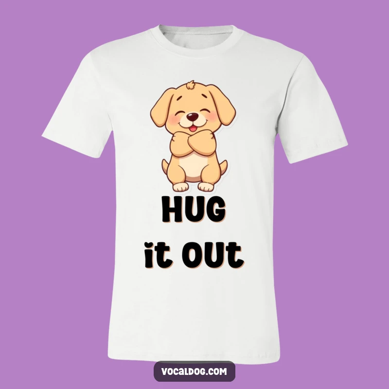 Funny Dog Hug T-Shirt: Wear Your Love with Hilarious Cuddles