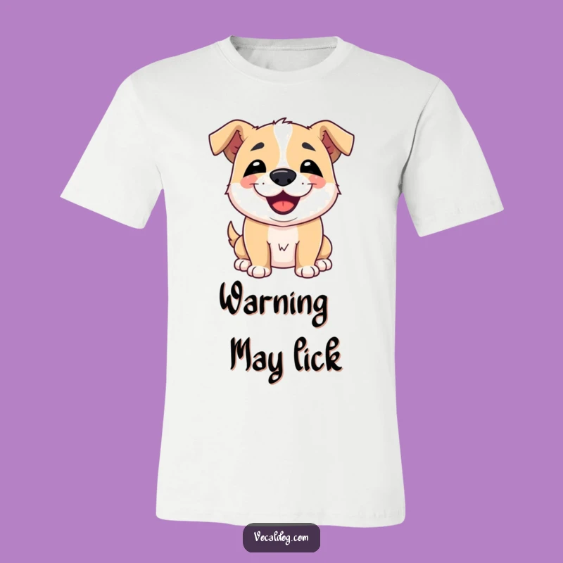 Funny Dog Kiss T-Shirt: Wear Your Love with Hilarious Slobbery Charm