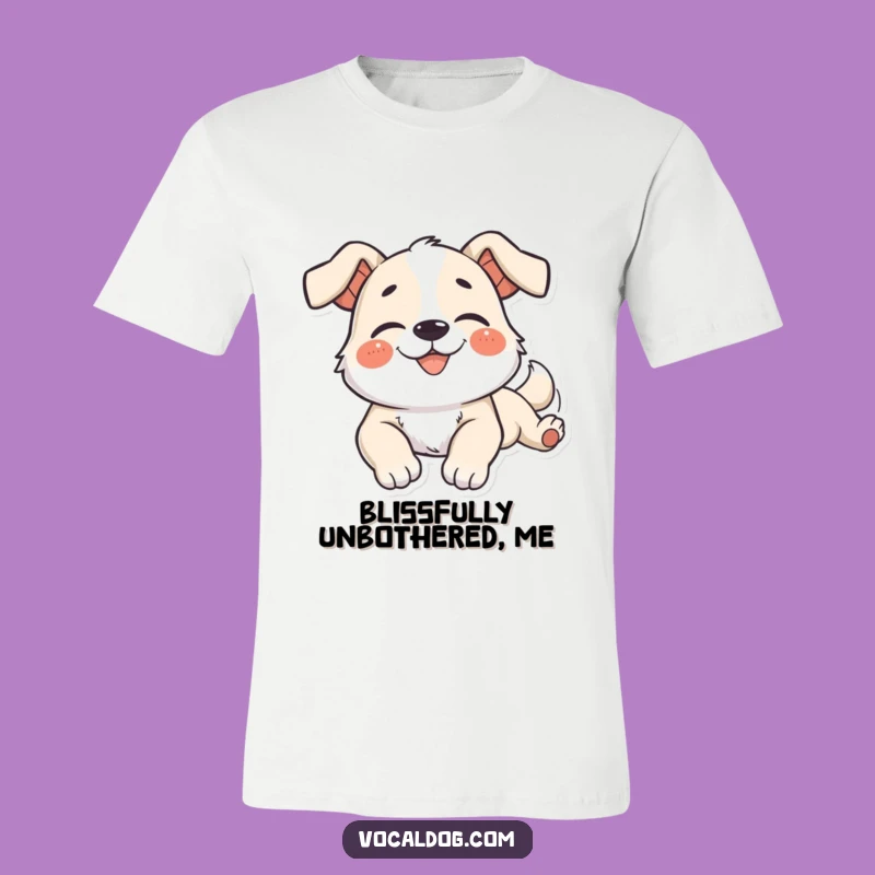 Funny Dog T-Shirt: Languid Stretch Bliss, Relaxed Style, Chill Gift