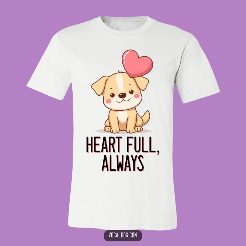 Funny Heart Dog T-Shirt: Wear Your Heart on Your… Dog! Funny Tee!