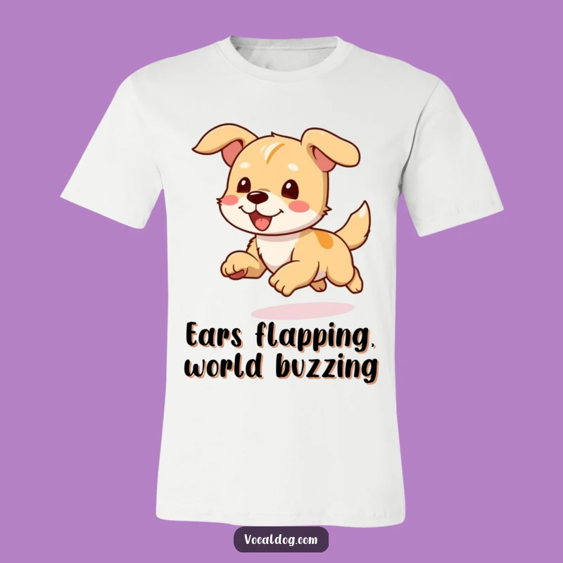Funny Joyful Dog Running T-Shirt: Unleash Your Laughter and Energy!