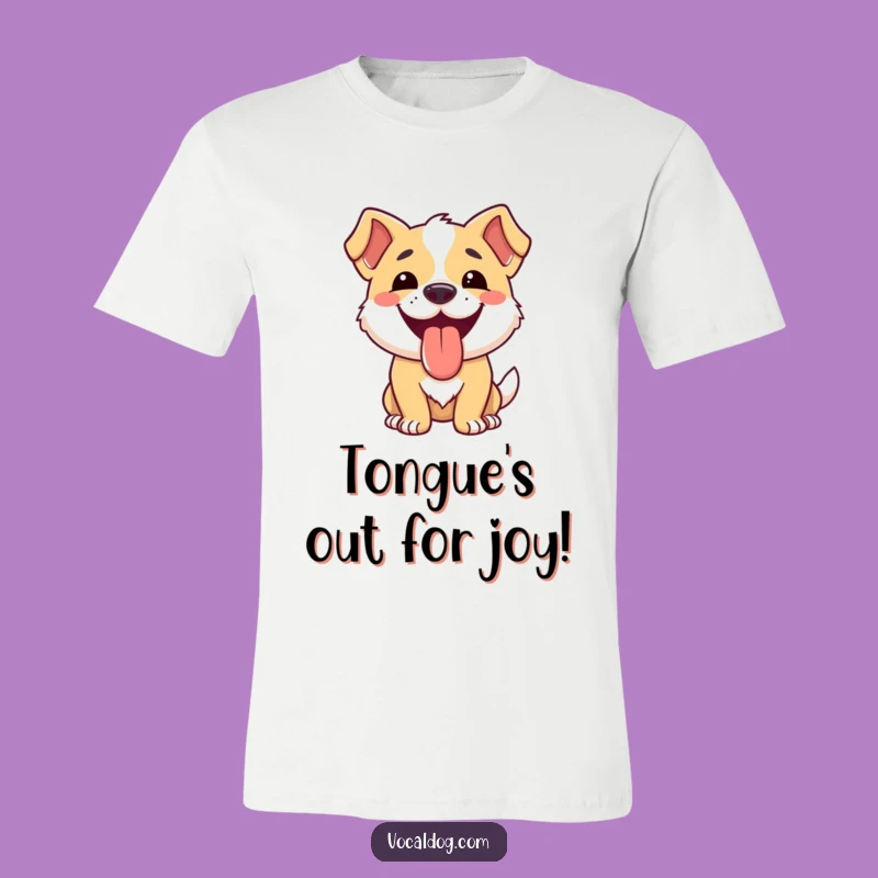Funny Dog Happy Tongue Tee: Wear Your Joy Proudly!