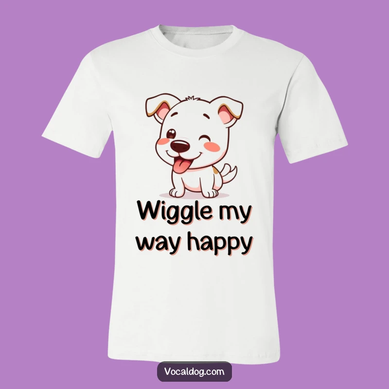 Funny Dog Wiggle T-Shirt: Express Your Joyful Enthusiasm, Perfect Gift