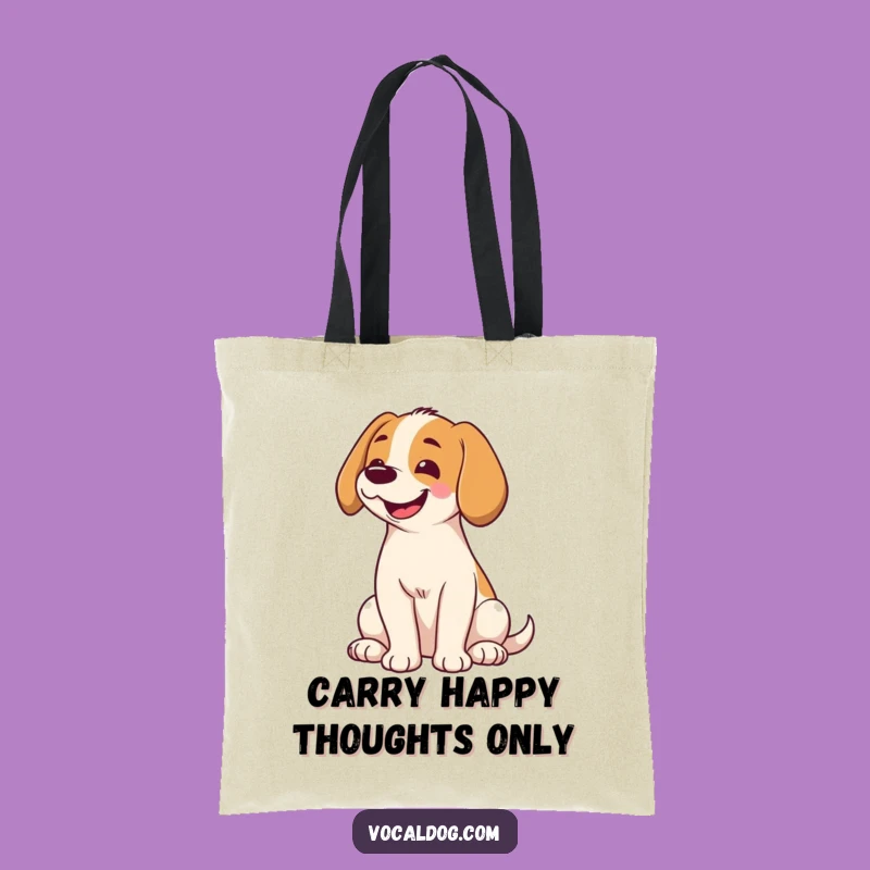 Funny Dog Head Tilt Tote Bag: Carry Cuteness with a Smiling Pup's Gift