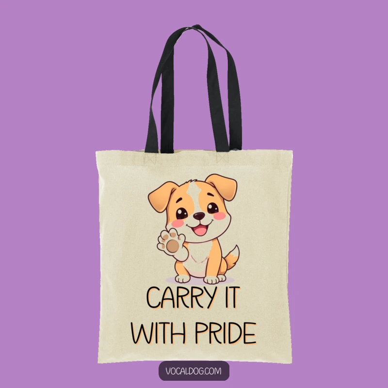 Funny Dog Paw Tote Bag: Carry Good Vibes, Practical & Hilarious Gift