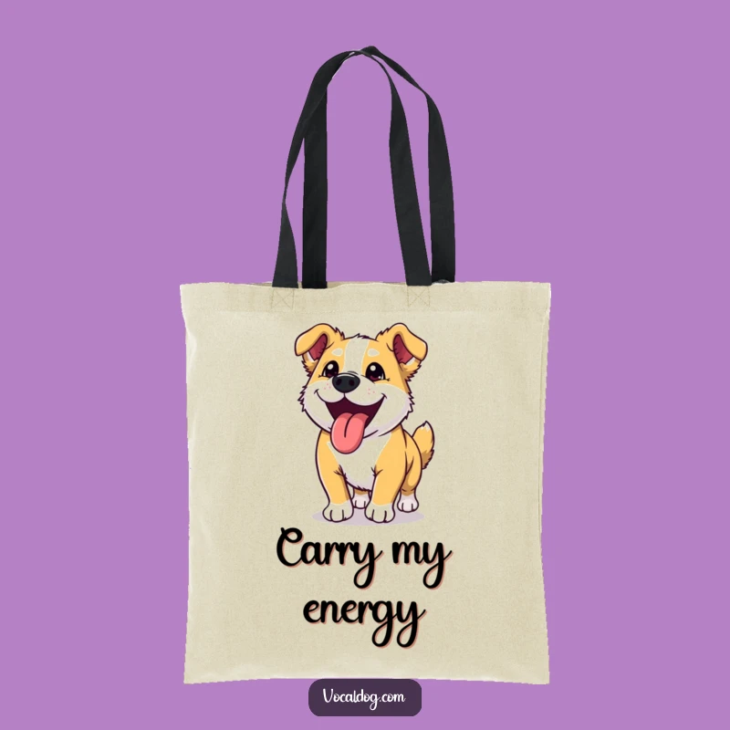 Funny Dog Run Tote Bag: Carry Your Essentials with Ecstatic Pup Joy