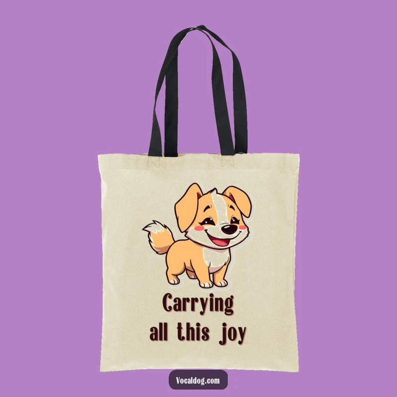Funny Goofy Dog Tote Bag: Fast Tail Design, Great Funny Gift Idea