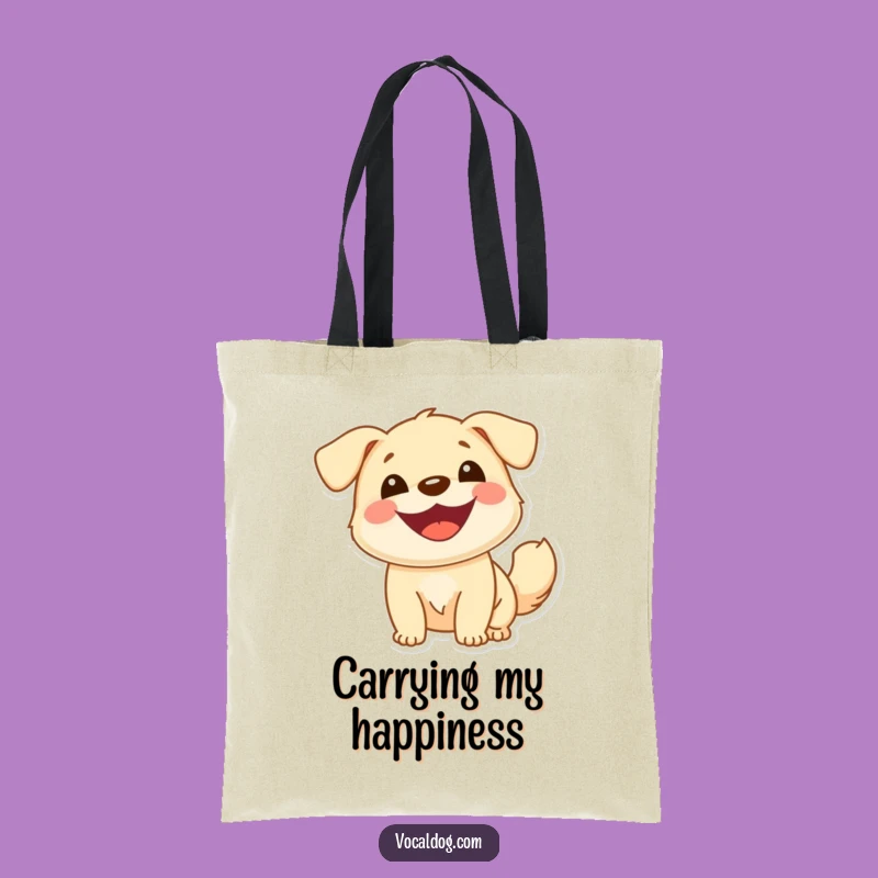 Funny Cheerful Dog Tote Bag: Carry Your Smiles Everywhere You Go
