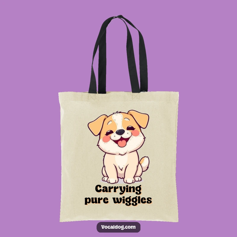 Funny Wiggling Dog Body Tote Bag - Carry Pure Happiness Everywhere