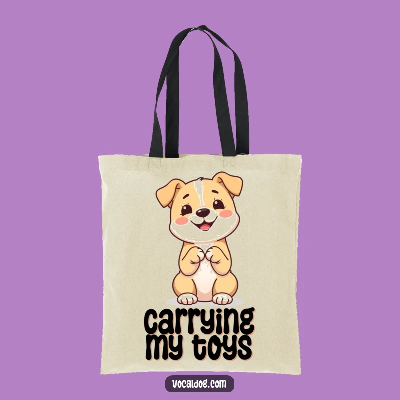 Funny Dog Lover Tote Bag: Sitting Paws Together, Carry Your Pet Joy Gift