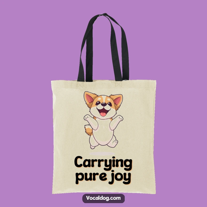 Funny High Bounce Dog Tote Bag: Carry Your Joy - Stylish Gift
