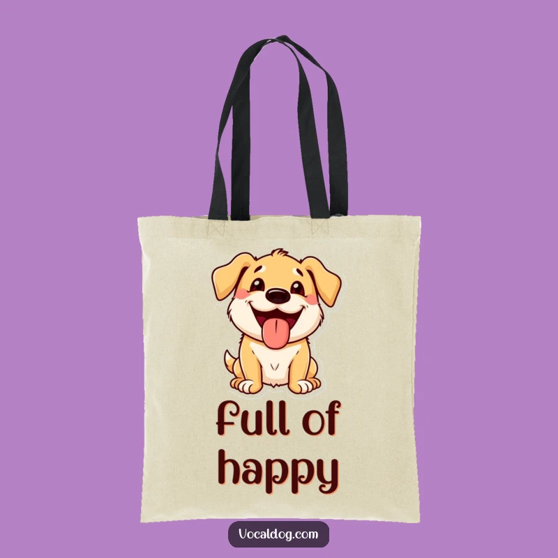 Funny Tongue Out Dog Tote Bag: Carry Your Goods with Grinning Pup Style